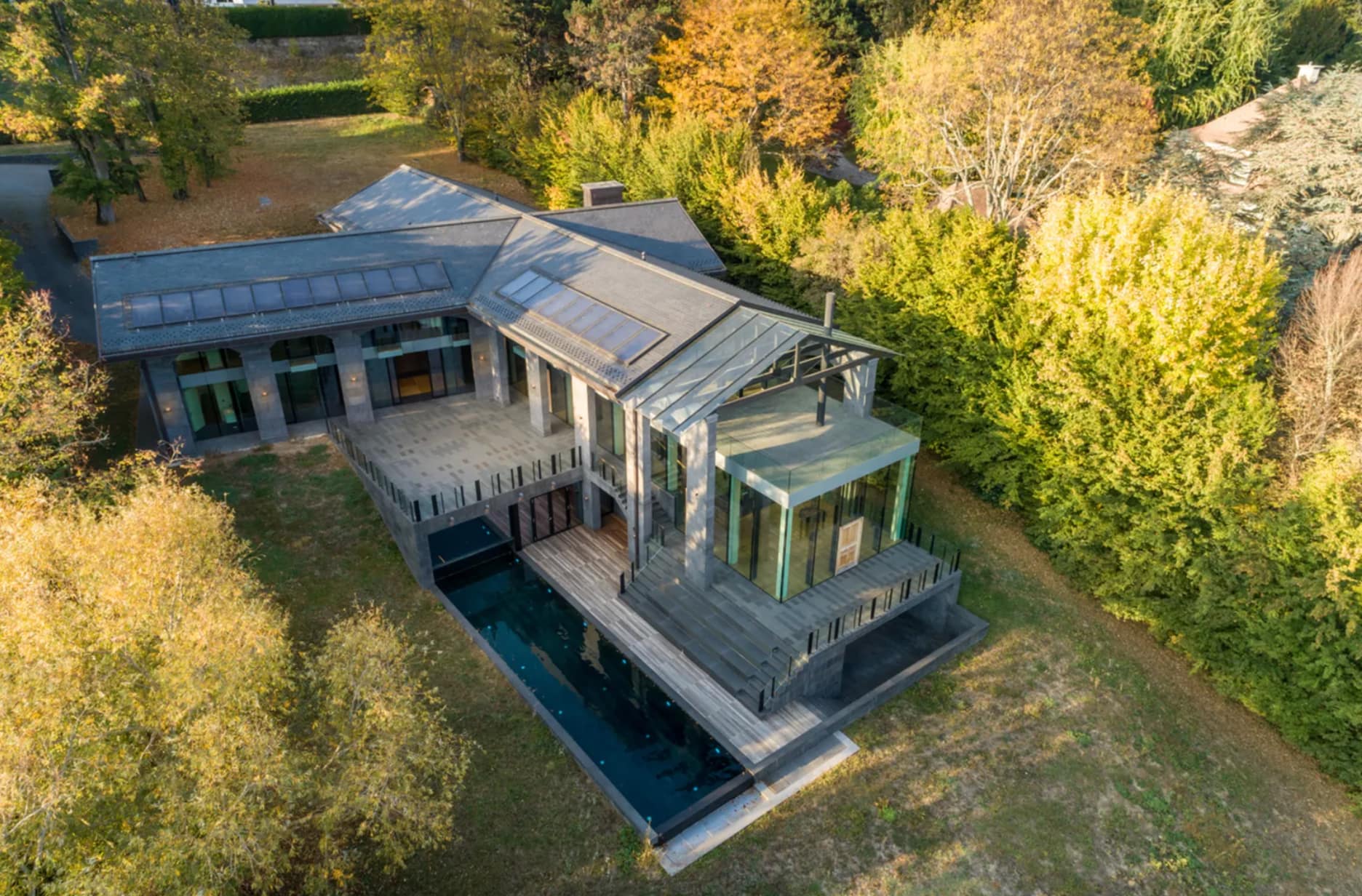 Architecturally Unique Lakefront Home In Dully, Switzerland Homes of