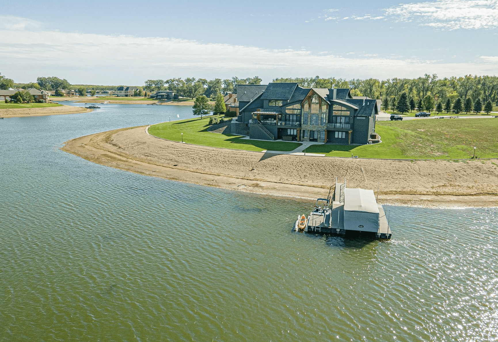 2.75 Million Waterfront New Build In Mandan, North Dakota (PHOTOS