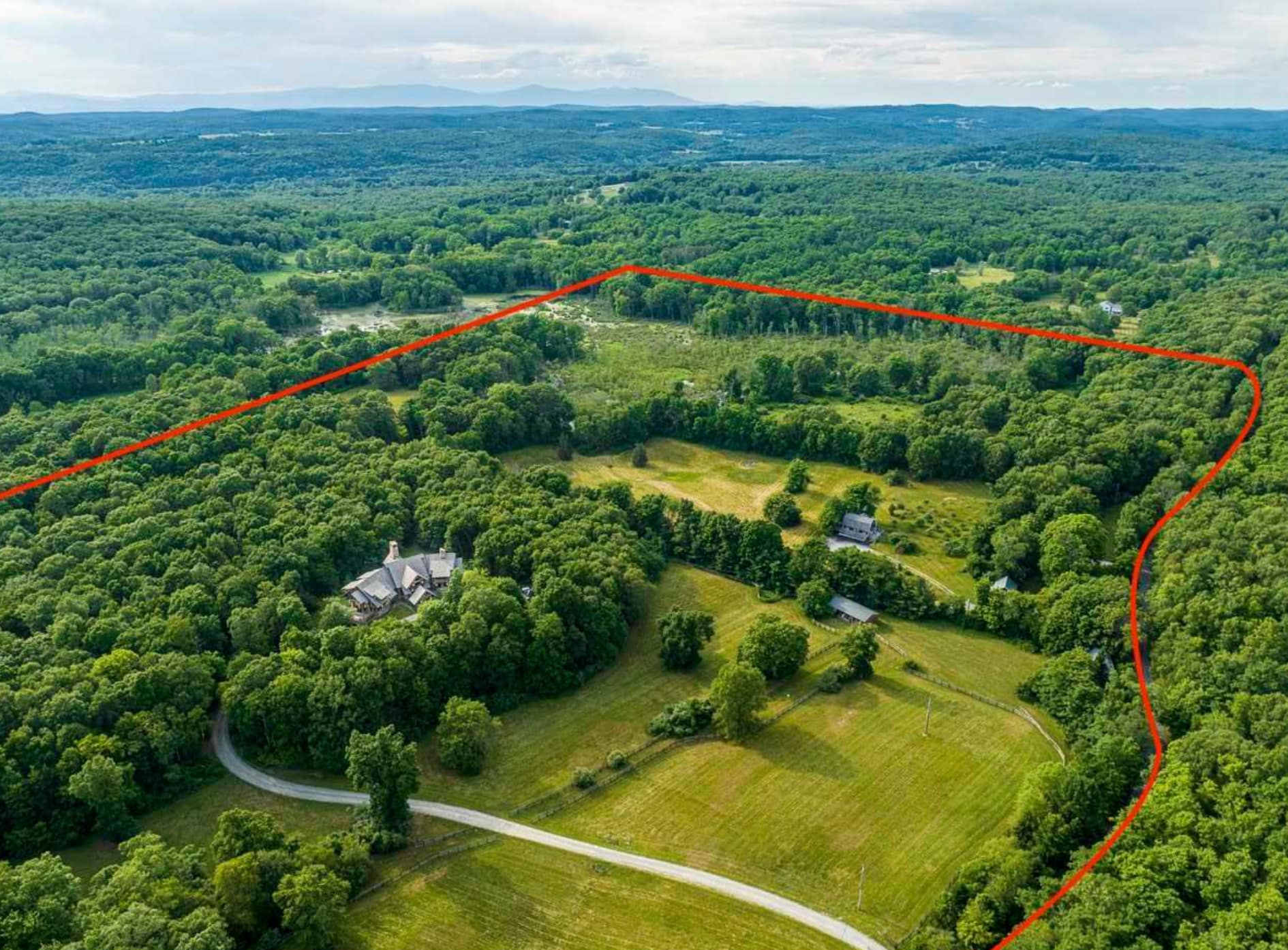 Log & Stone Home On 75 Acres In The Hudson Valley (PHOTOS)