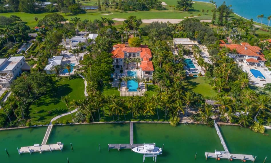 $23.995 Million Waterfront Mansion In Indian Creek Village, Florida ...