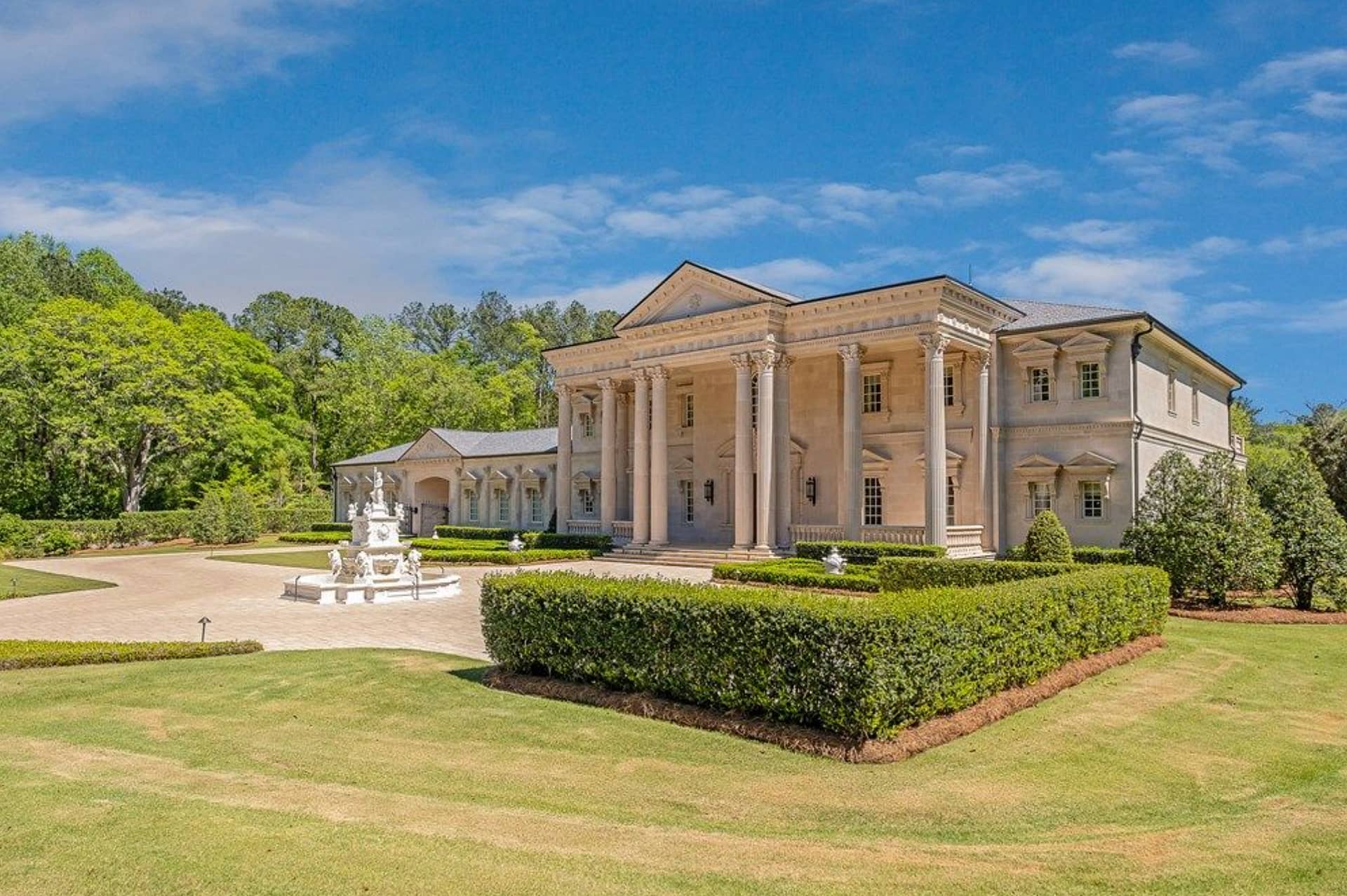 Neoclassical Style Stone Home Lists For $4.9 Million In Alabama