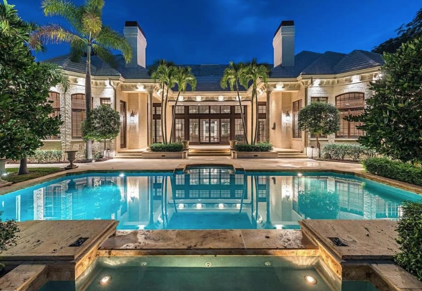 $13.5 Million Waterfront Brick Home In Naples, Florida - Homes of the Rich