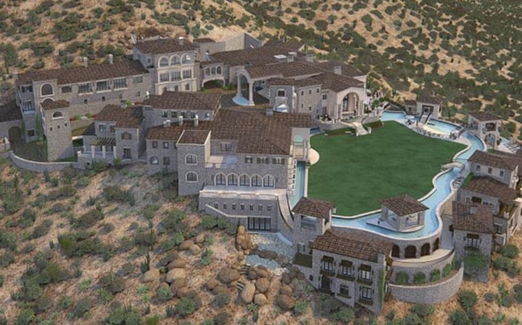 Unfinished luxury Arizona mansion boasting IMAX cinema and man