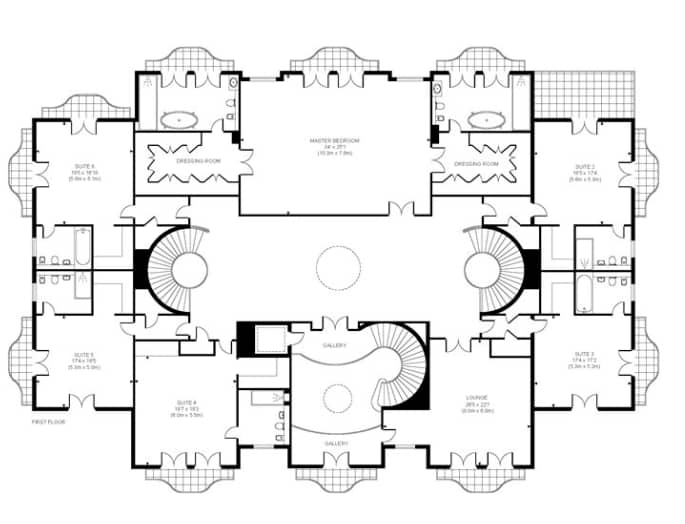 £29 Million Newly Built Mansion In Surrey, England (FLOOR PLANS ...