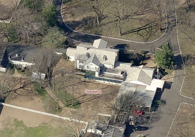 Aerial photo of 2025 graceland