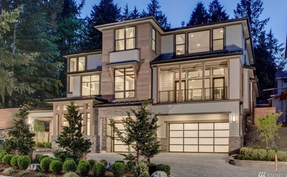 Contemporary Style New Build In Bellevue, Washington - Homes of the Rich