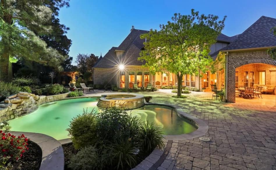 Gated Stone & Brick Home In Colleyville, Texas (photos) - Homes Of The Rich