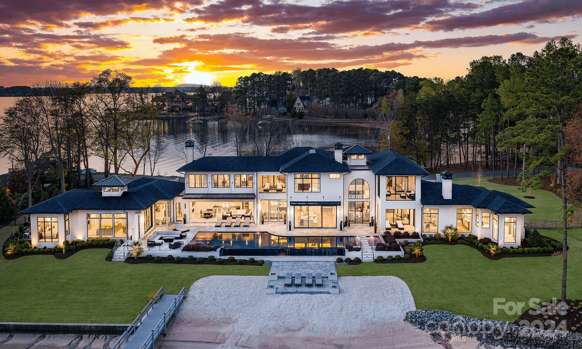 $12 Million Lakefront Home In Cornelius, North Carolina