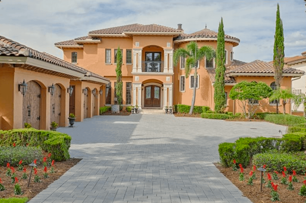 $3.5 Million Mediterranean Waterfront Mansion In Montverde, FL - Homes ...