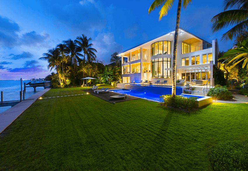 $22 Million Newly Built Contemporary Waterfront Mansion In Key Biscayne ...