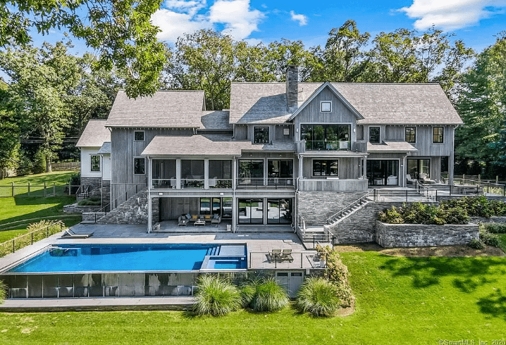 12,000 Square Foot Modern Farmhouse Style Home In Westport, Connecticut ...