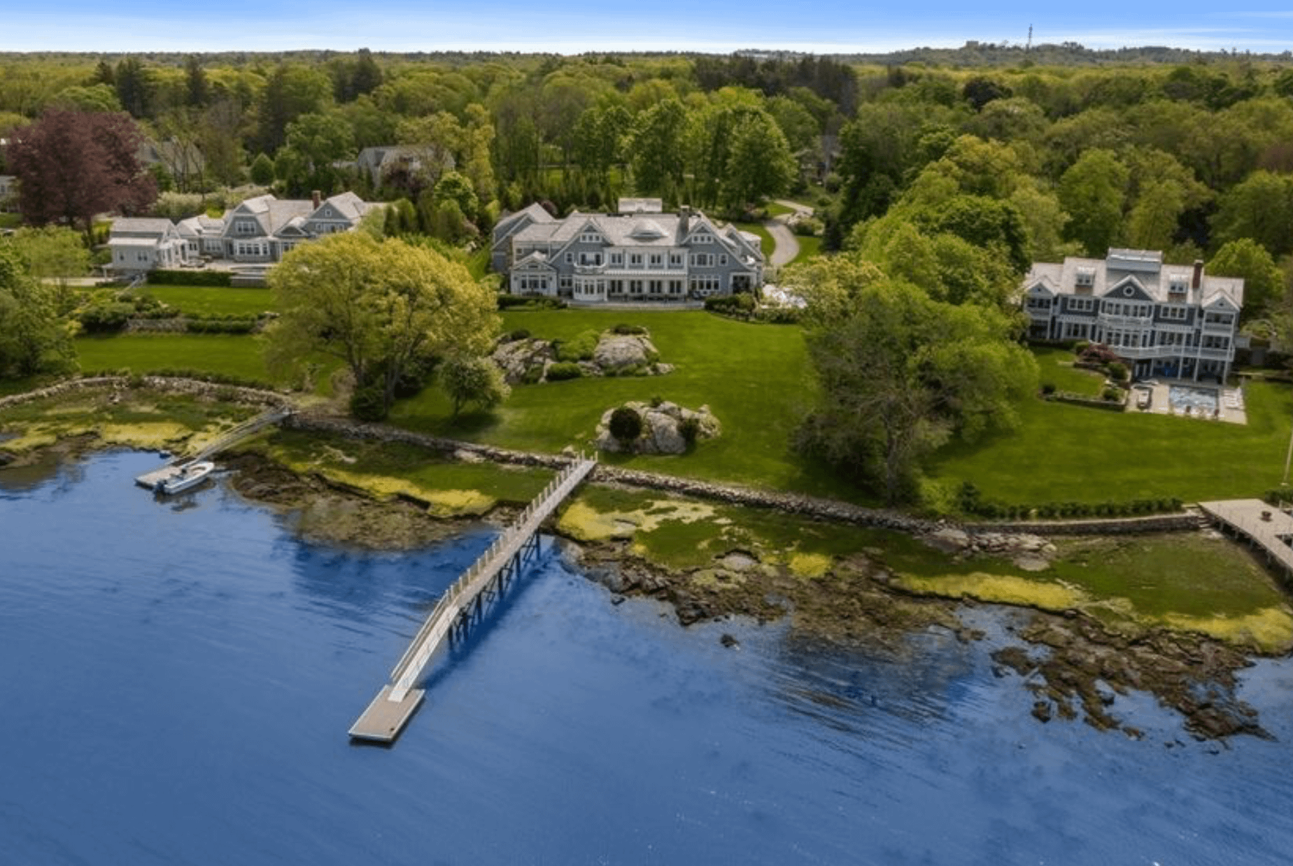 Colonial Style Waterfront Home In Hingham, Massachusetts