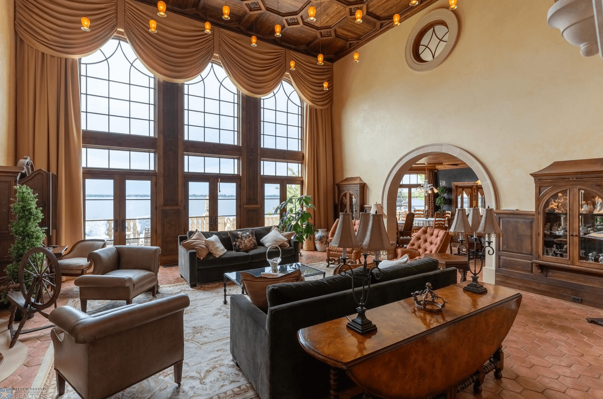 Lakefront Estate In Minnesota With 20-Car Showroom Garage
