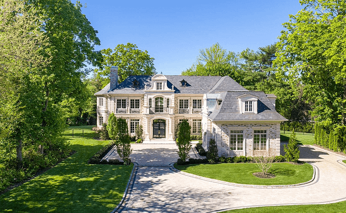 $6.85 Million Brick & Stone New Build In Great Neck, New York - Homes ...