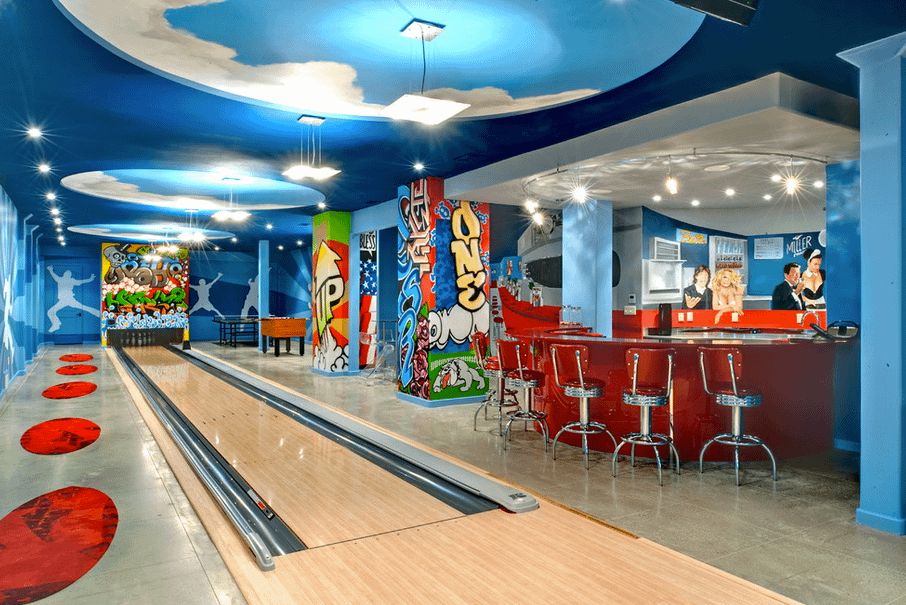Bowling Alleys Homes of the Rich