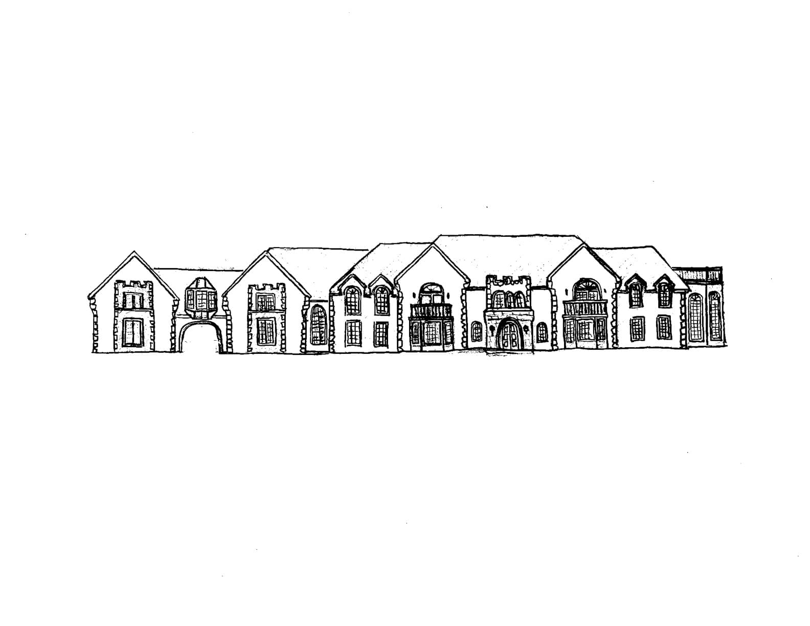 More Mansion Drawings Homes Of The Rich