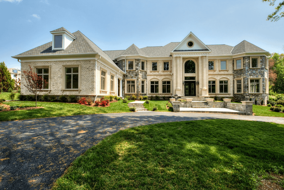 13,000 Square Foot Newly Built Brick & Stone Mansion In Great Falls, VA ...