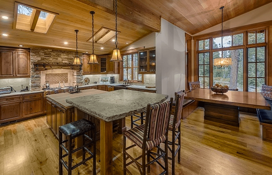 $5.8 Million Wood & Stone Home In Truckee, CA - Homes of the Rich