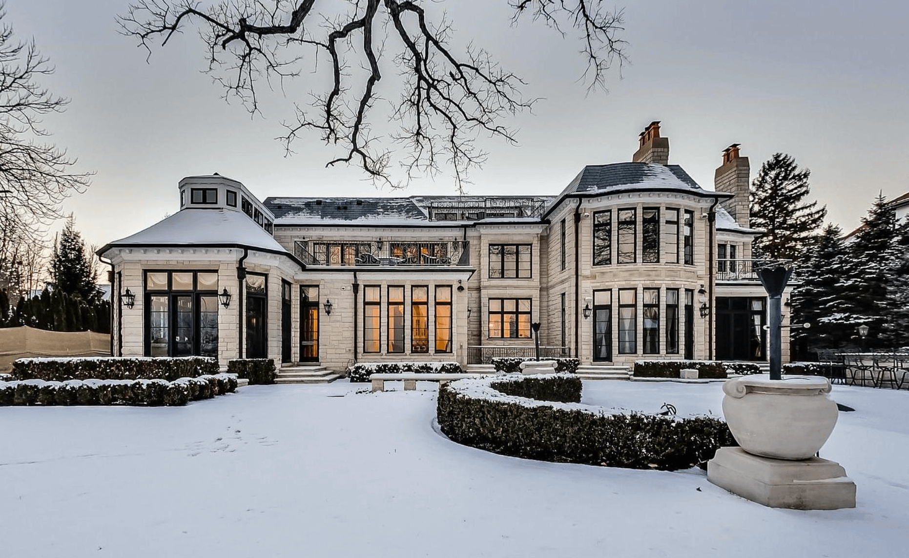 23,000 Square Foot Lakefront Home In Illinois (FLOOR PLANS